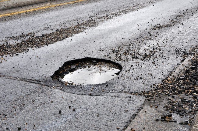 Pothole saves lives