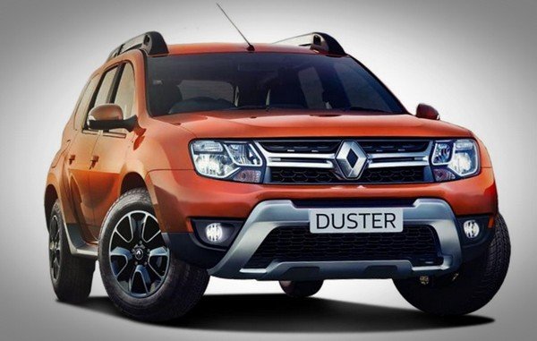 2016 new renault duster front orange colour