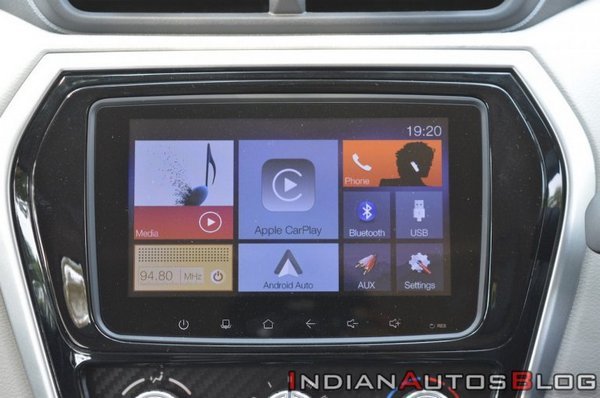 Infotainment system front shot