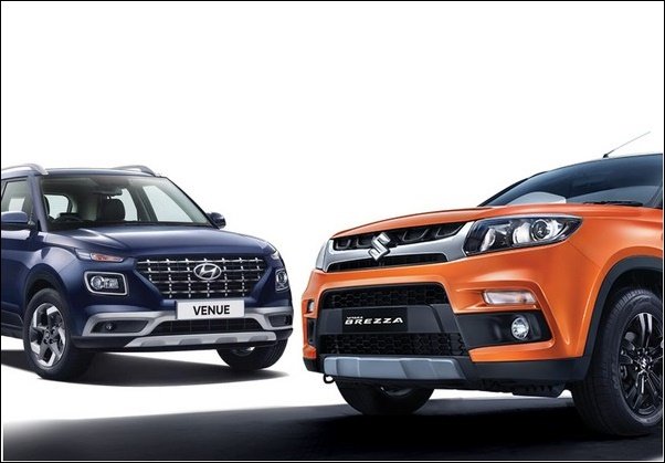 hyundai venue maruti vitara brezza