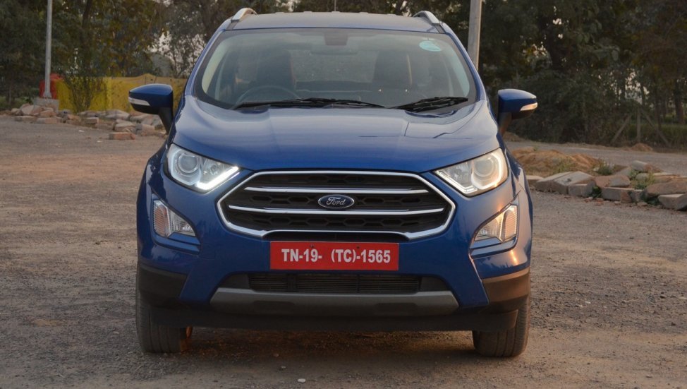 2017 Ford EcoSport petrol AT blue front