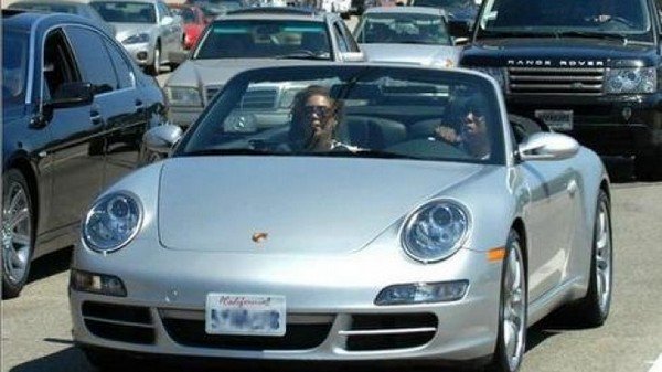 Jay-Z and Beyonce in Porsche 911 Carrera Cabriolet
