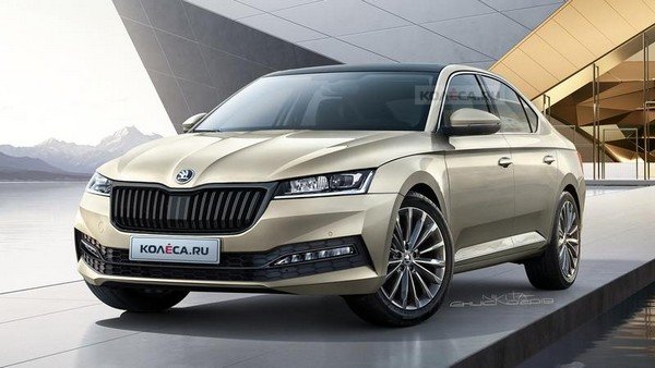 2020 skoda octavia render front