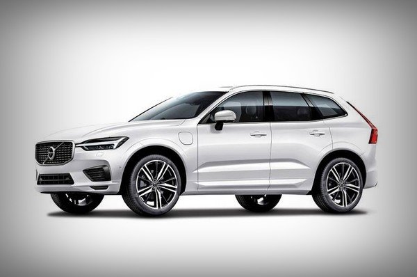 volvo xc60 white colour side profile