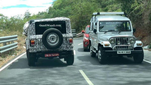 2020 mahindra thar spied rear