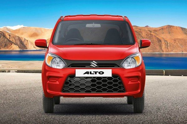 2019 maruti alto facelift red front face