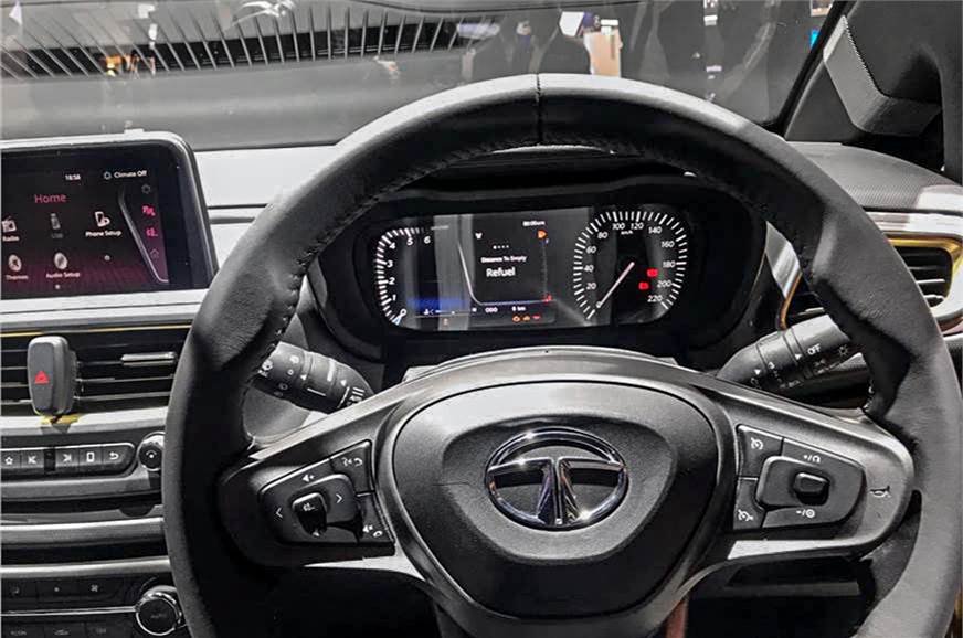 2019 Tata Altroz interior steering wheel