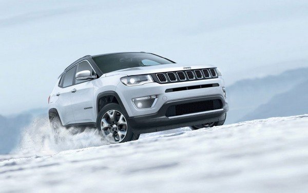 jeep compass white front angle