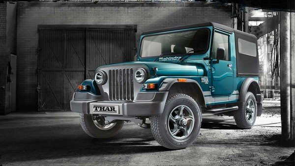 mahindra thar 700 blue front look