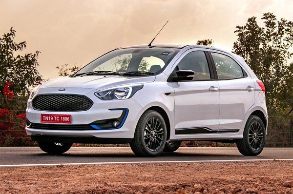 ford figo white front and right side