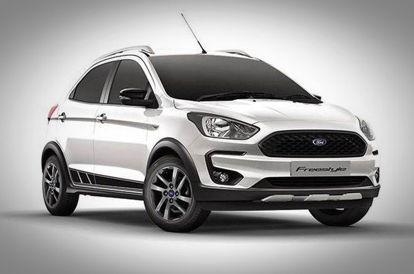 ford freestyle white three quarter 