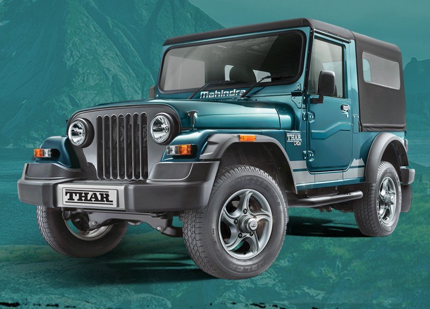 mahindra thar 700 blue exterior