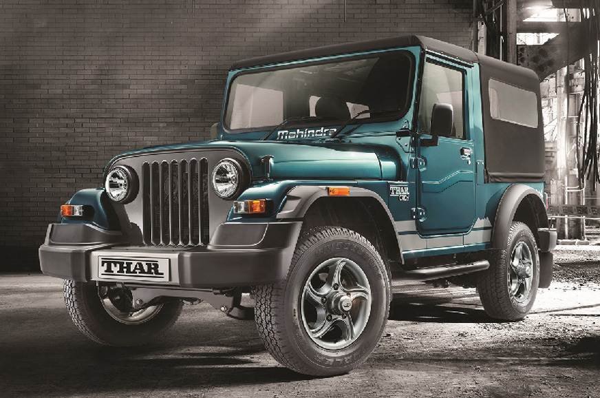 mahindra thar 700 blue front