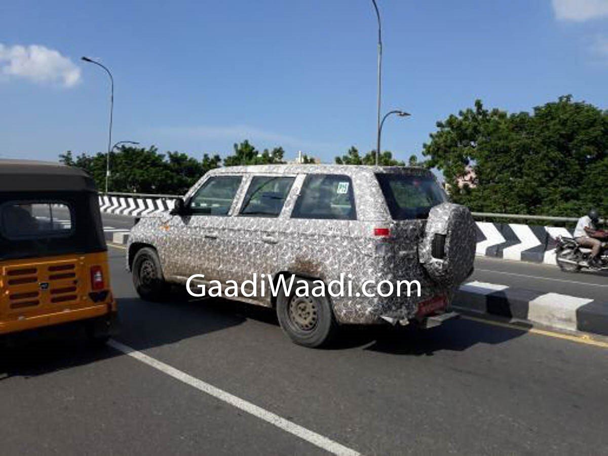 New 2020 Mahindra TUV300 plus new rear three quarter and side profile spy shot