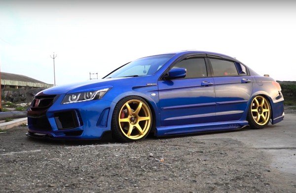 honda accord modified blue