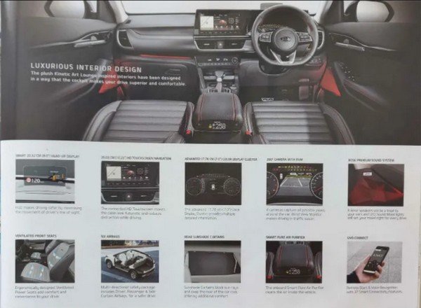 kia seltos interior