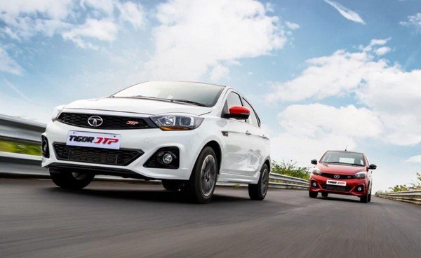 tata tiago red and tata tigor white