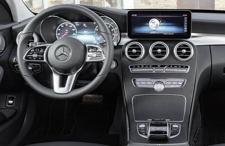 Mercedes Benz C Class 2019 interior look digital dashboard