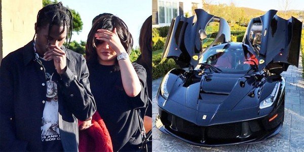 Travis Scott purchased a black Ferrari LaFerrari for Kylie