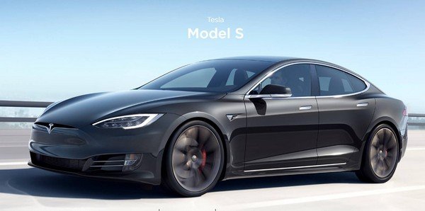 tesla model s side angle