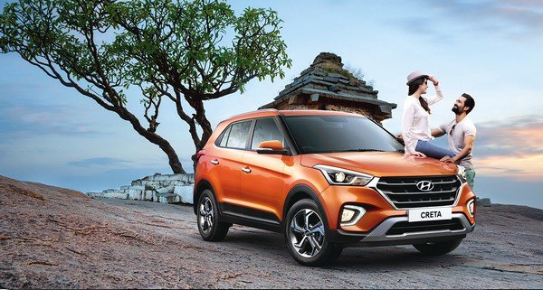 hyundai creta orange front view