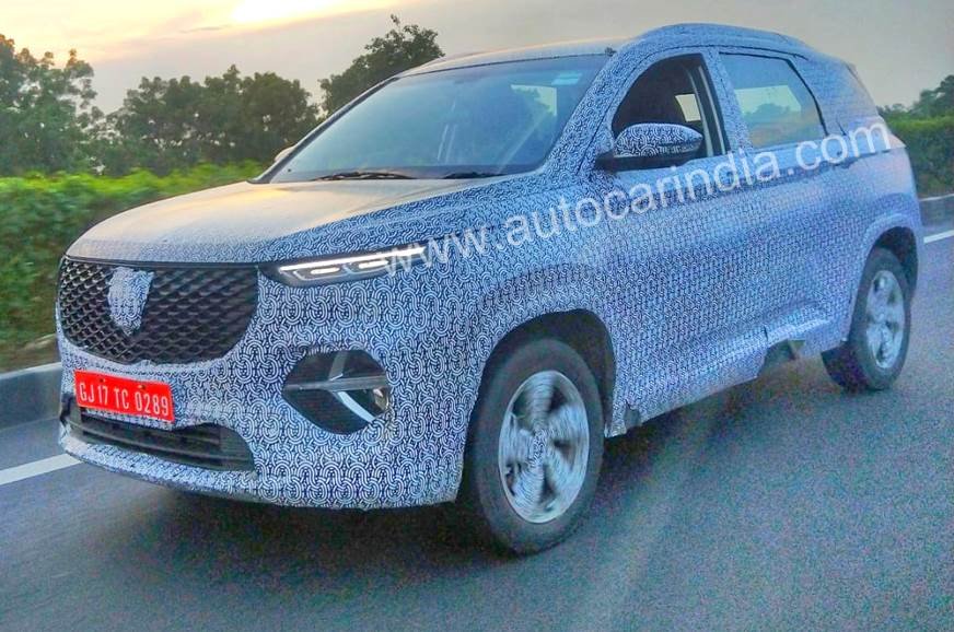 MG Hector six seater spied