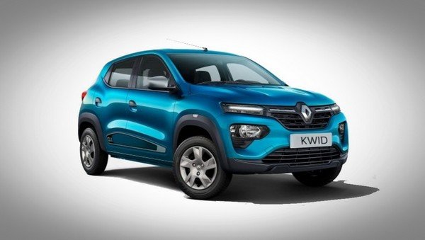 2019 renault kwid blue front angle