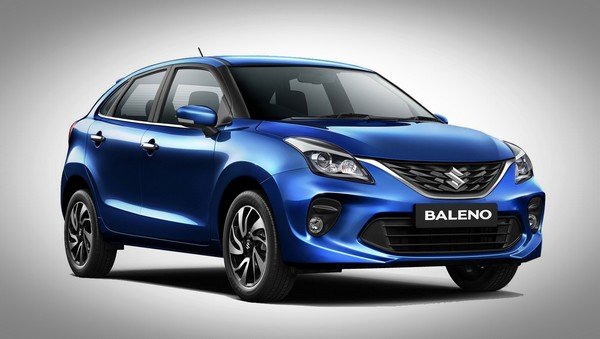 2015 maruti baleno blue front angle