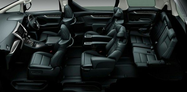 toyota vellfire cabin layout