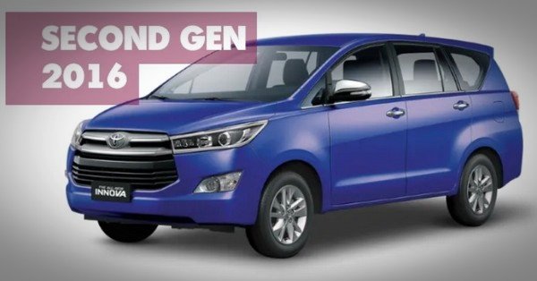 2016 toyota innova crysta blue front angle