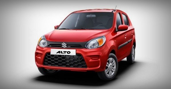 maruti alto 800 red front view