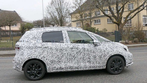 next-gen honda jazz spy-shot-side-angle