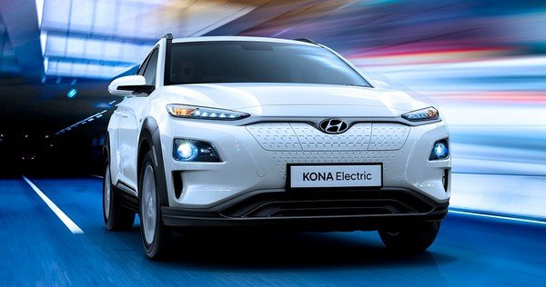 hyundai kona electric front angle