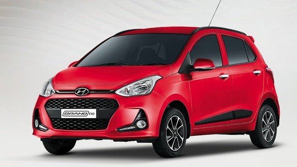 hyundai grand i10 red front angle