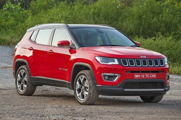 jeep compass red front angle