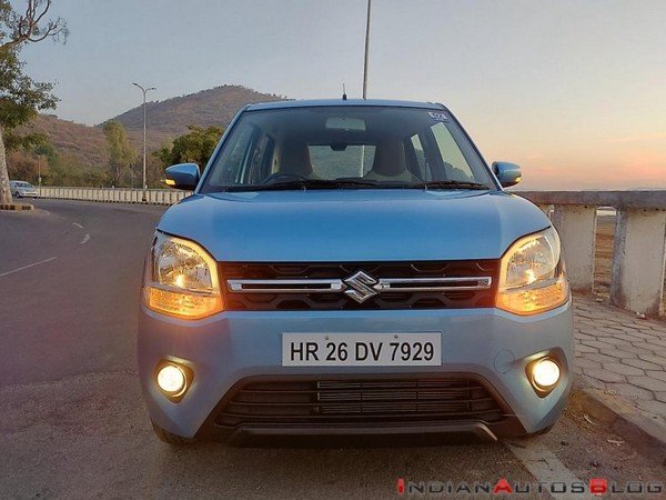 maruti wagonr 2019 blue front angle