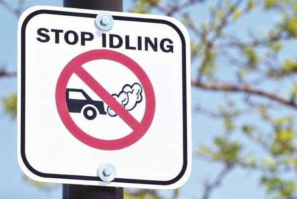 stop idling sign