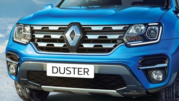 2019 renault duster blue front grille