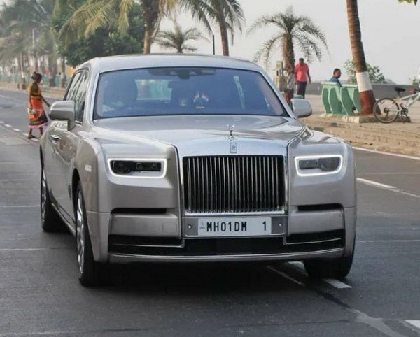 most expensive cars in india with owners - Mukesh Ambani with Rolls Royce Phantom VIII EWB