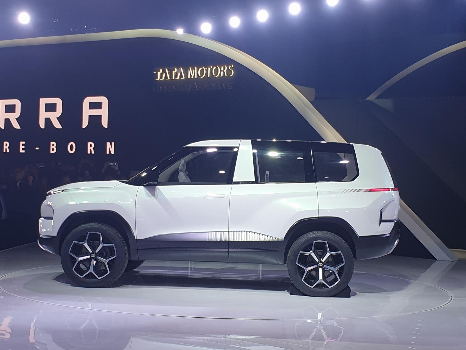 Distinct Greenhouse of Original SUV Inspiration for New Tata Sierra EV concept