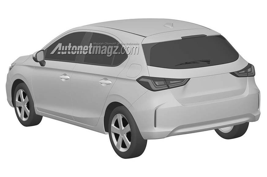 Honda City hatchback rear angle profile