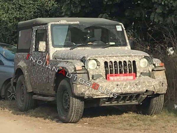Front side look of new-gen Mahindra Thar