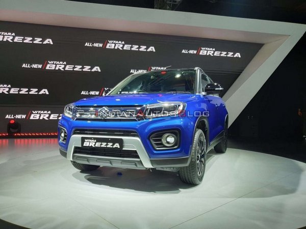 Front-end look of the 2020 Maruti Brezza facelift