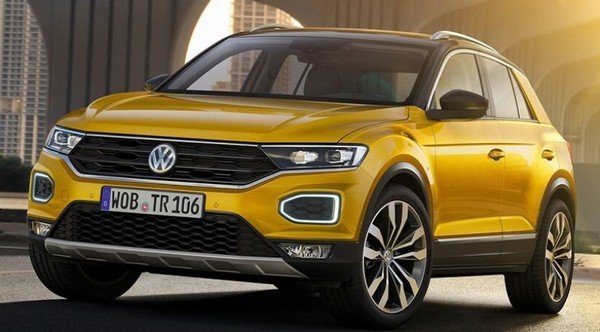volkswagen t-roc yellow front angle