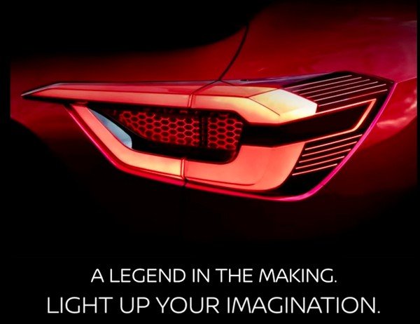 upcoming Nissan SUV taillight