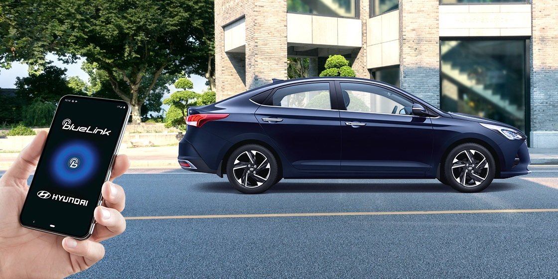 Hyundai Verna 2020 smart car connectivity Blue link