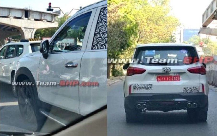 Toyota Fortuner Rival MG Gloster Spied With Quad Exhausts