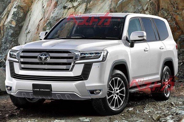 2020 toyota land cruiser silver front angle