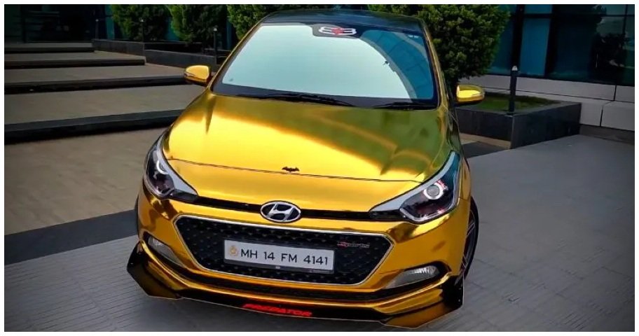 modified i20 gold wrap front profile