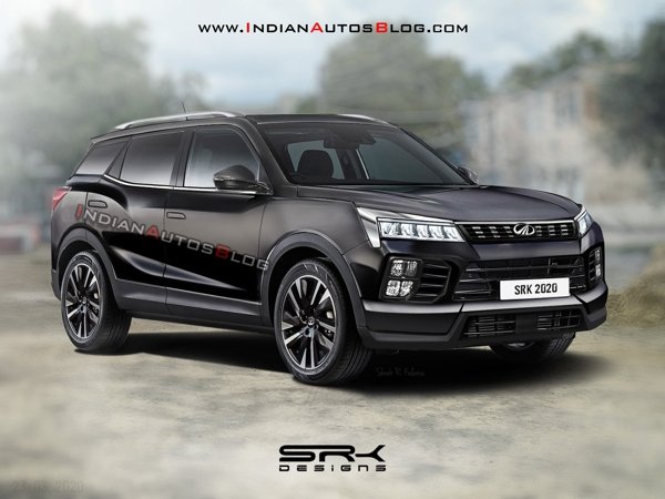 7 seater SUVs in India under 20 lakh next-gen mahindra xuv500 render front angle